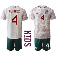 Dětský Fotbalový dres Mexiko Edson Alvarez #4 MS 2022 Venkovní Krátký Rukáv (+ trenýrky)